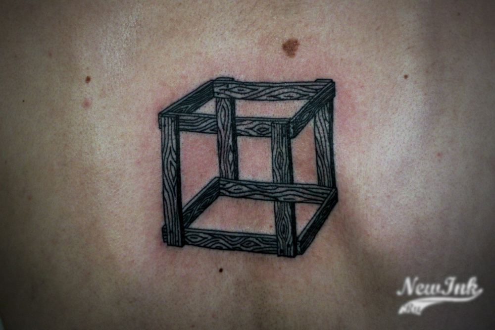 Татуировка квадрат в квадрате